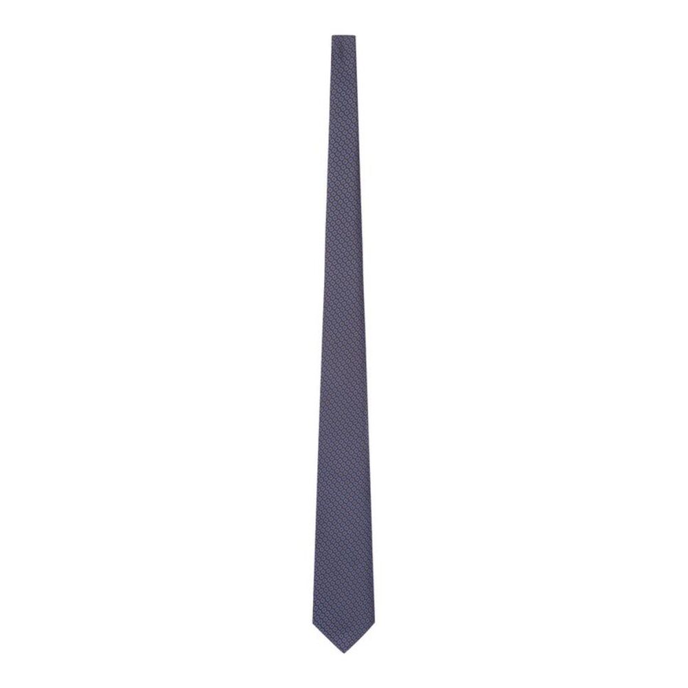 Kiton Men Fabric Tie With Micro Geometric Pattern